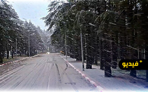 برد قارس وتساقطات ثلجية كثيفة بجماعة إساكن بالحسيمة