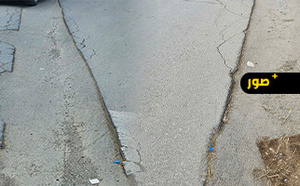 حفرة بساحة محمد الخامس ببن الطيب تعود للظهور بعد أيام من إصلاحها وتشكل خطرا على المارة ومستعملي الطريق