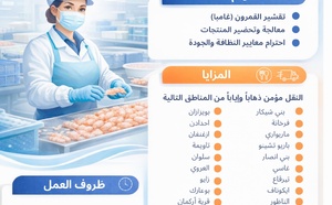 شركة MYA FISH  تفتح باب التشغيل أمام نساء الناظور في معالجة وتقشيرالقمرون