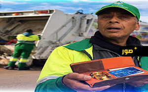 عامل نظافة بالناظور يعثر على محفظة تضم ذهبا ووثائق ويبحث عن صاحبتها لإعادتها