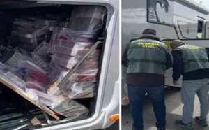 مخبأ سري داخل عربة سكنية لسيدة يقود إلى ضبط 800 كيلوغرام من الحشيش
