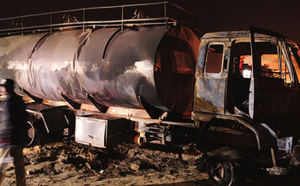 فاجعة ببركان.. مصرع سائق شاحنة وقود في حريق مأساوي على طريق تافوغالت