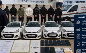 تفكيك شبكة لتهريب السيارات من طنجة إلى إسبانيا وتوقيف 8 أشخاص