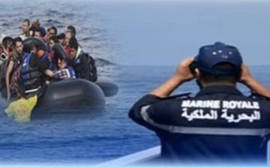 إحباط محاولة للهجرة السرية على متن قارب مطاطي يقل 19 شخصاً بأركمان