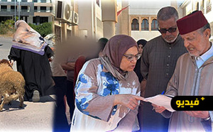 المجلس العلمي بالناظور يدخل الفرحة على بيوت القيمين الدينيين والأسر المعوزة بتوزيع أضاحي العيد