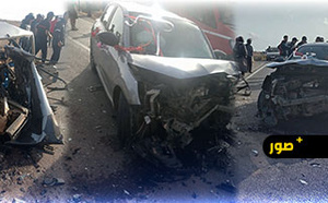 اصطدام عنيف بين سيارتين بالطريق بين جرسيف وصاكا يخلف عددا من المصابين