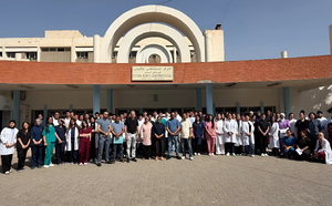 "الحسني" يستقبل 119 طالب طب من وجدة في تدريب ميداني