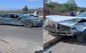 حادثة سير بباريتشينو في بني أنصار تنتهي بإصابة سيدة وخسائر مادية بالغة