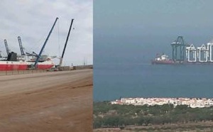 ميناء الناظور غرب المتوسط يستقبل رافعات عملاقة جديدة.. العد التنازلي للافتتاح بدأ