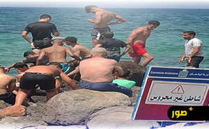 شاطئ أركمان.. مناطق غير محروسة تهدد حياة المصطافين وسط تحذيرات من القفز العشوائي