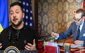 الملك محمد السادس يهنئ زيلينسكي ويؤكد حرص المغرب على تعزيز العلاقات مع أوكرانيا