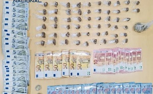 اعتقال مروج مخدرات في حيّ سكني بمليلية وحجز كميات من الكوكايين والحشيش والماريجوانا