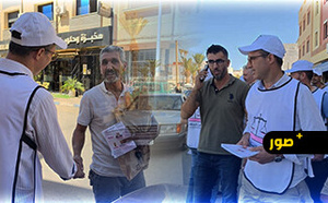 توحتوح ينزل بثقله إلى قرية أركمان.. حملة واسعة من قلب السوق إلى الأحياء وتواصل مباشر مع الساكنة