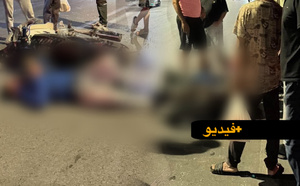 نزيف الطرقات يستمر بأزغنغان: اصطدام عنيف بين سيارة ودراجة نارية قرب إعدادية الزرقطوني