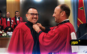 الناظور.. الأستاذ فارس البكوري يناقش أطروحة دكتوراه حول العمل الحكومي ومغاربة العالم ويحصل على ميزة «مشرف جداً»