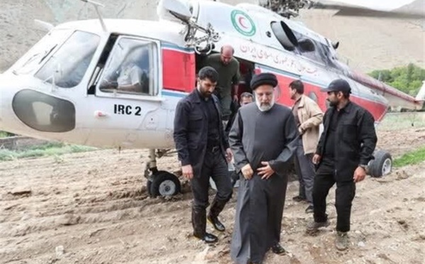 ‎إيران تعلن رسميا وفاة رئيسها ووزير خارجيتها وهذه أول صورة لحطام الطائرة