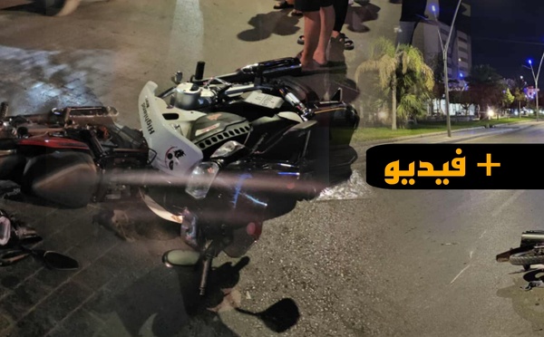 تصادم دراجتين ناريتين يهز الناظور ليلا ويخلف إصابتين خطيرتين