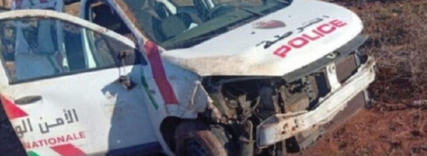 انقلاب سيارة أمنية يستنفر السلطات