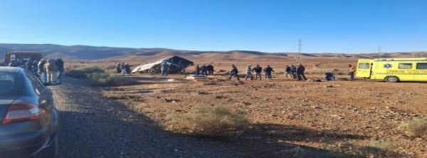 انقلاب حافلة بتزطوطين.. دقائق من الرعب ونجاة جماعية بأعجوبة