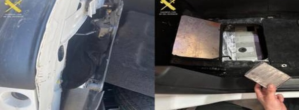 سبتة: حجز 192 كيلوغراما من الحشيش واعتقال امرأة ورجل حاول التمويه بعائلته