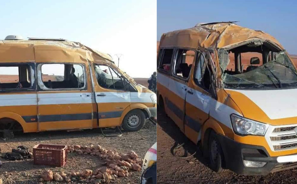 مصرع تلميذتين في حادث انقلاب حافلة للنقل المدرسي بفكيك