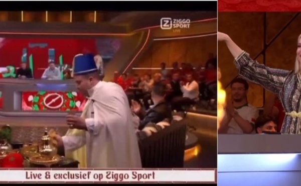 بلاطو رياضي لقناة هولندية  بحلة مغربية يثير الإعجاب على منصات التواصل