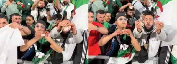 توقيف مشجع جزائري بعد تمزيقه أوراقًا نقدية مغربية