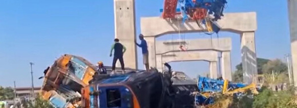 صباح دموي في تايلاند.. رافعة تسحق قطار ركاب وتخلف عشرات الضحايا