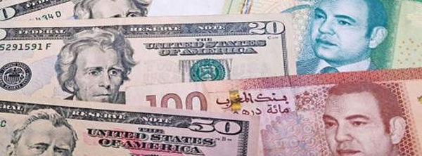 ارتفاع في قيمة الدرهم مقابل الدولار الأمريكي خلال الأسبوع الجاري