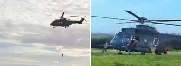 مروحية الدرك تنقذ أسرة حاصرتها سيول وادي ورغة بوزان