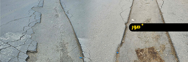 حفرة بساحة محمد الخامس ببن الطيب تعود للظهور بعد أيام من إصلاحها وتشكل خطرا على المارة ومستعملي الطريق