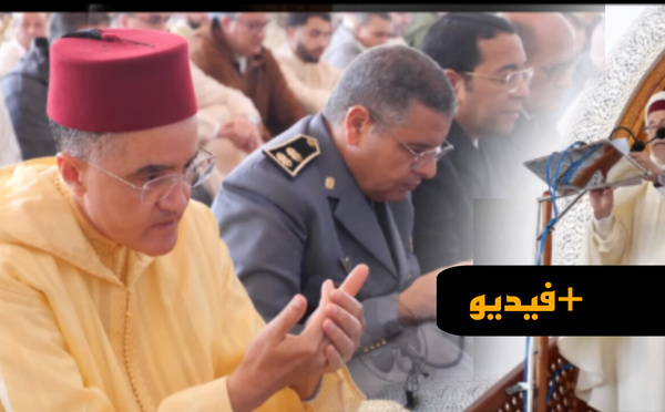 عامل إقليم الناظور جمال الشعراني يؤدي صلاة العيد بمسجد محمد السادس مع جموع المصلين