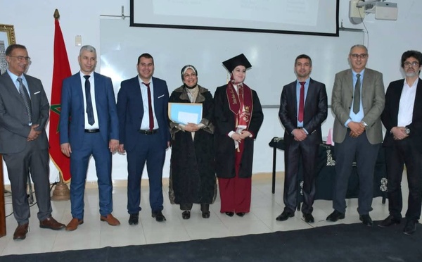 الطالبة الباحثة امينة أبو عبدالله تناقش أطروحة الدكتوراه في تخصص البيئة والماء بالمدرسة الوطنية للعلوم التطبيقية بالحسيمة