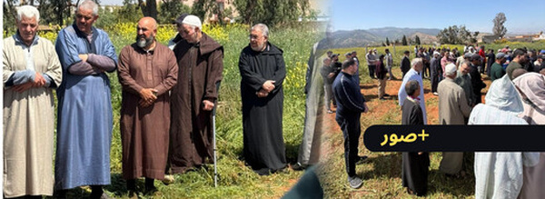 تشييع جنائزي مهيب لجثمان الفقيد عبد السلام خال عبد الحميد قاضي الوهابي