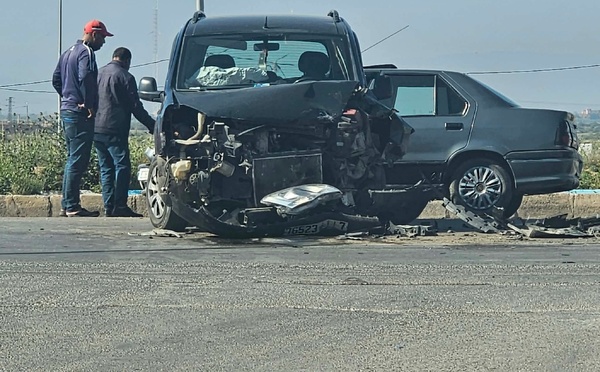 حادثة سير بين سلوان وزايو تخلف أضرارا مادية في السيارات دون خسائر بشرية