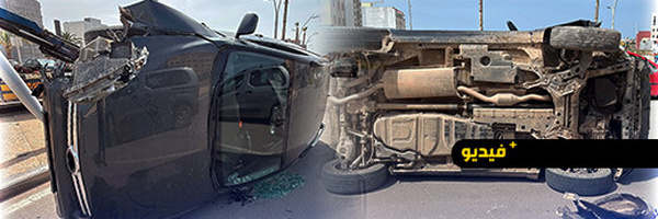 خسائر مادية جسيمة إثر حادثة سير خطيرة بشارع 80 بالناظور