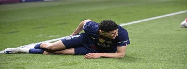 تفاصيل إصابة أشرف حكيمي في نصف نهائي دوري أبطال أوروبا وموقف لويس إنريكي