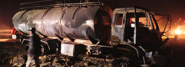 فاجعة ببركان.. مصرع سائق شاحنة وقود في حريق مأساوي على طريق تافوغالت