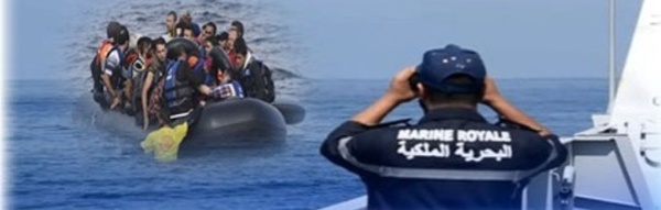 إحباط محاولة للهجرة السرية على متن قارب مطاطي يقل 19 شخصاً بأركمان