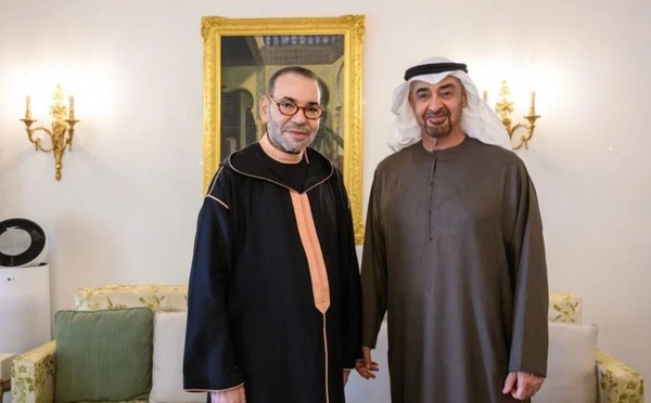 لقاء أخوي بالرباط يجمع الملك محمد السادس ورئيس دولة الإمارات
