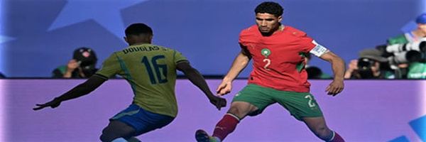 أشرف حكيمي يحقق رقما تاريخيا جديدا في كأس العالم
