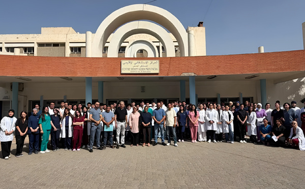 "الحسني" يستقبل 119 طالب طب من وجدة في تدريب ميداني
