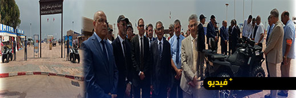 احتفال رسمي بالناظور.. رفع اللواء الأزرق بشاطئ قرية أركمان
