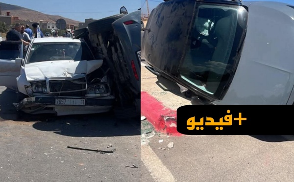 حادثة سير مروعة في الناظور بمدخل جبل كوروكو تخلف خسائر مادية جسيمة