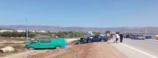 حادثة سير خطيرة بالطريق الساحلية في الحسيمة.. نقل شخصين إلى المستشفى