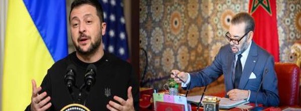 الملك محمد السادس يهنئ زيلينسكي ويؤكد حرص المغرب على تعزيز العلاقات مع أوكرانيا