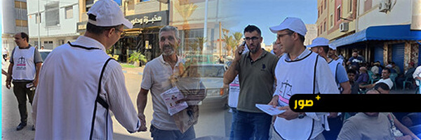 توحتوح ينزل بثقله إلى قرية أركمان.. حملة واسعة من قلب السوق إلى الأحياء وتواصل مباشر مع الساكنة