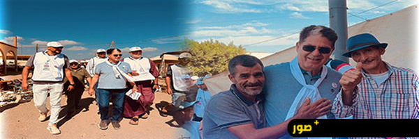 الفتاحي عبد المنعم ينزل بثقله بمسقط رأسه بتمسمان.. وعود بالمساندة في الأمتار الأخيرة من الحملة