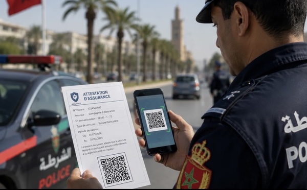 مراقبة تأمين السيارات بالمغرب تتحول كليا إلى رمز “QR Code”ابتداء من يوليوز 2027