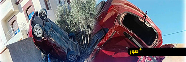 أضرار مادية كبيرة يخلفها حادث سير خطير بين أركمان وزايو